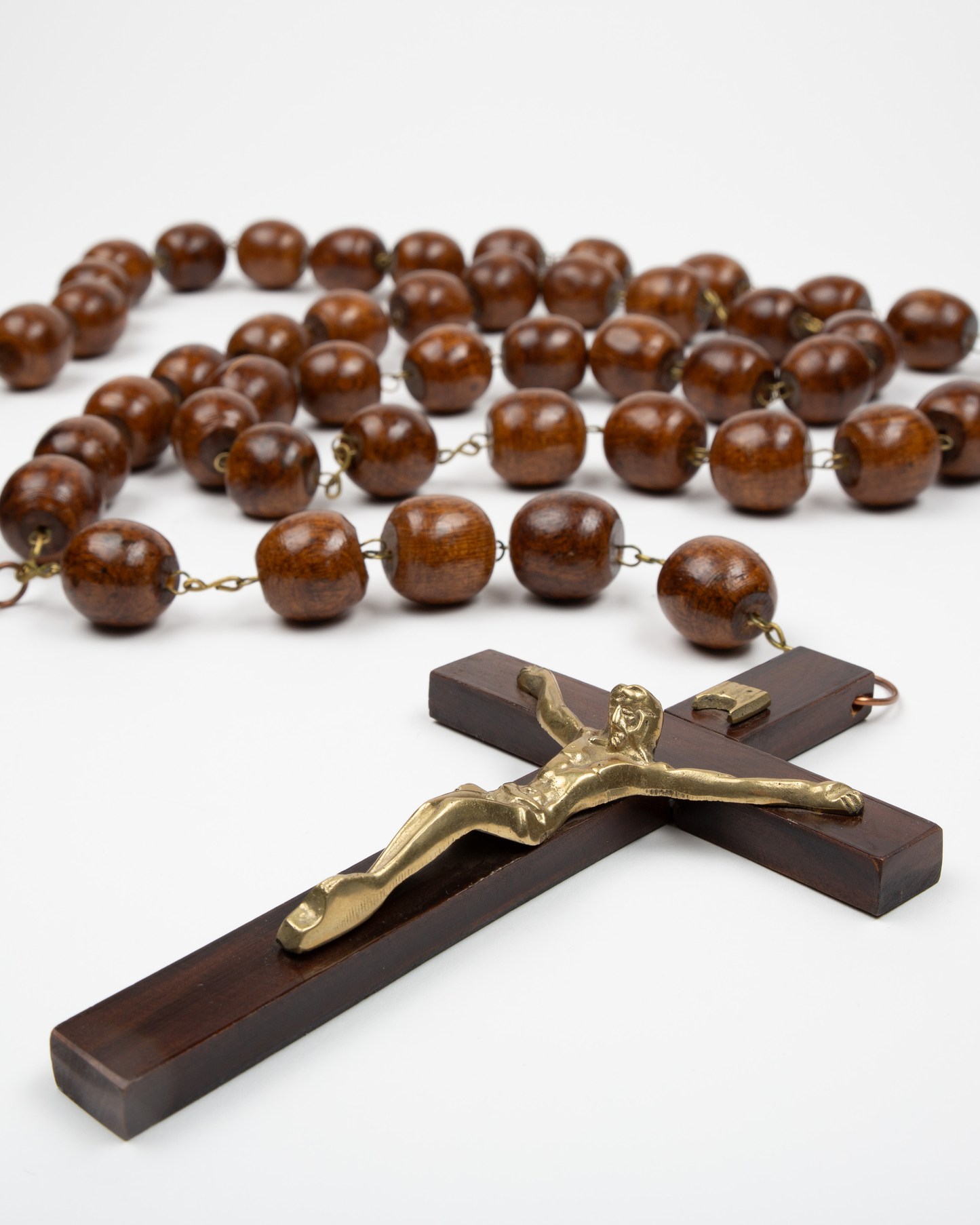 Rosario grande de madera