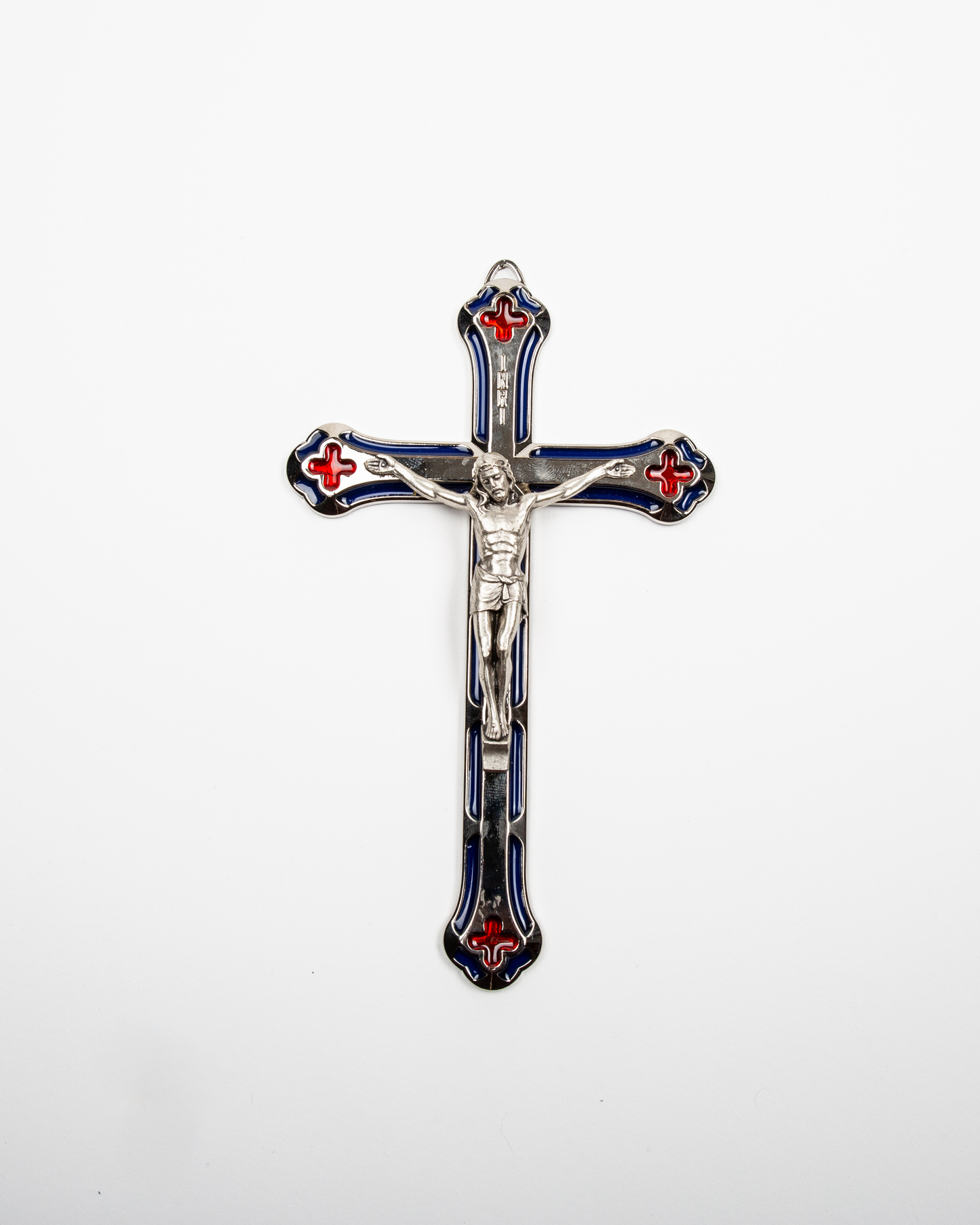 Cruz de peltre para colgar