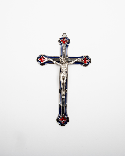 Cruz de peltre para colgar