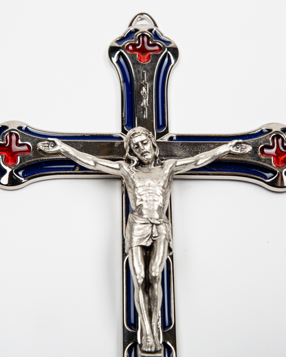 Cruz de peltre para colgar