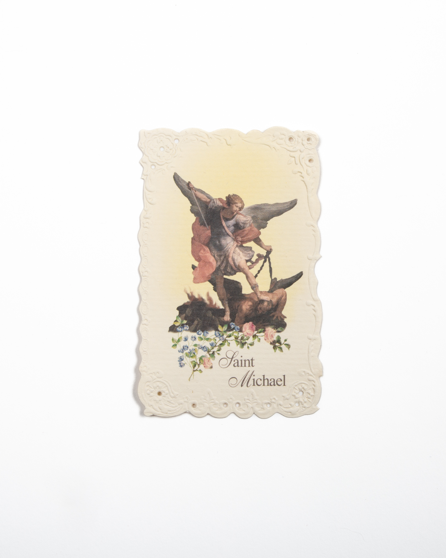 Estampa San Miguel Arcangel con oración